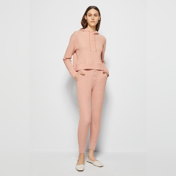 8. NWT JONATHAN SIMKHAI SAVANNAH WAFFLE JOGGER IN CHAI - Picture 2 of 7